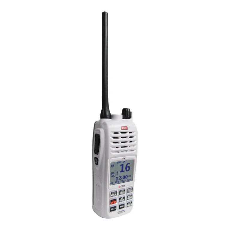 Collection of GME GX875 VHF portable white in a gallery layout